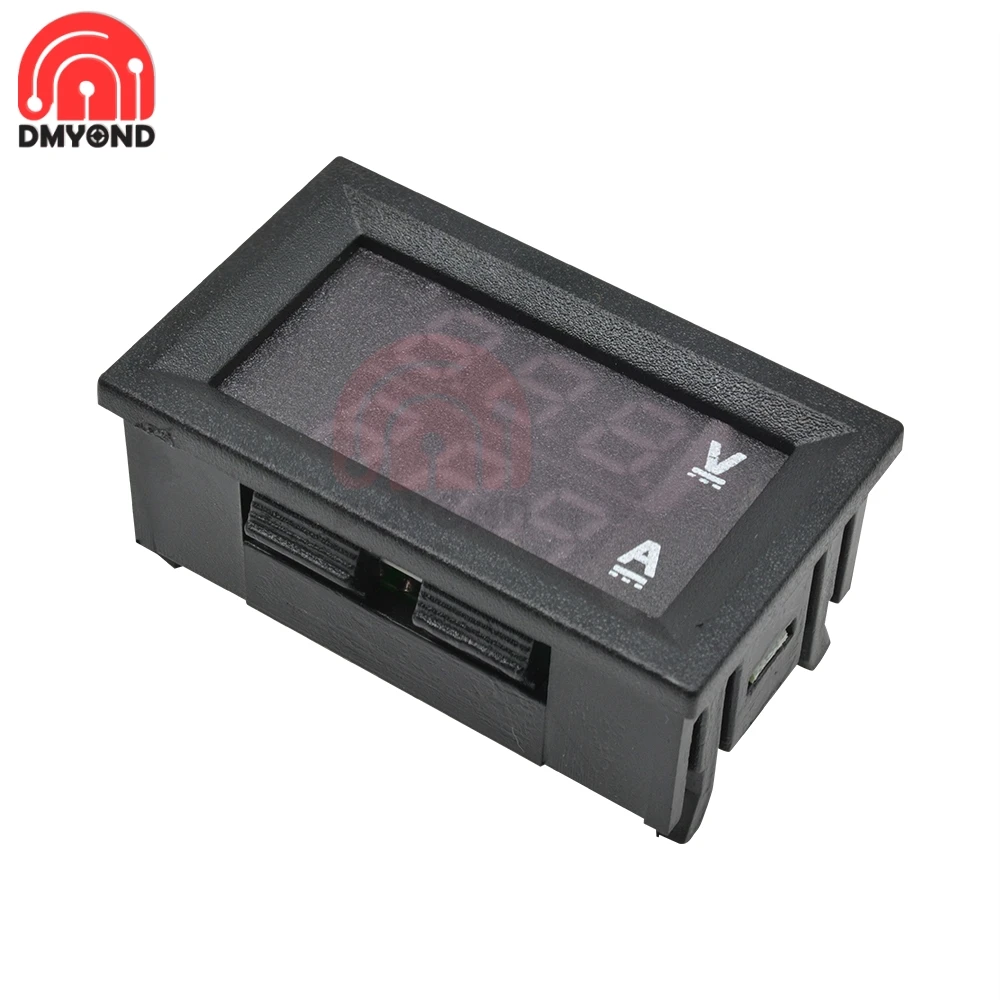 DC 0-100V 50A 100A 0.28&quot Mini Digital Voltmeter Ammeter 3 Bit 5 Wires Voltage Current Meter Tester Blue Red Dual LED Display 5V |