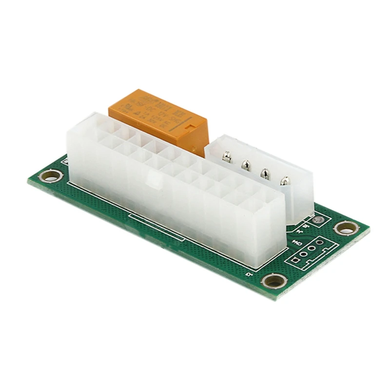 

24-контактный на 4-контактный блок питания ATX синхронизация синхронного стартера плата удлинителя двойной блок питания адаптер для Litecoin Bitcoin ...