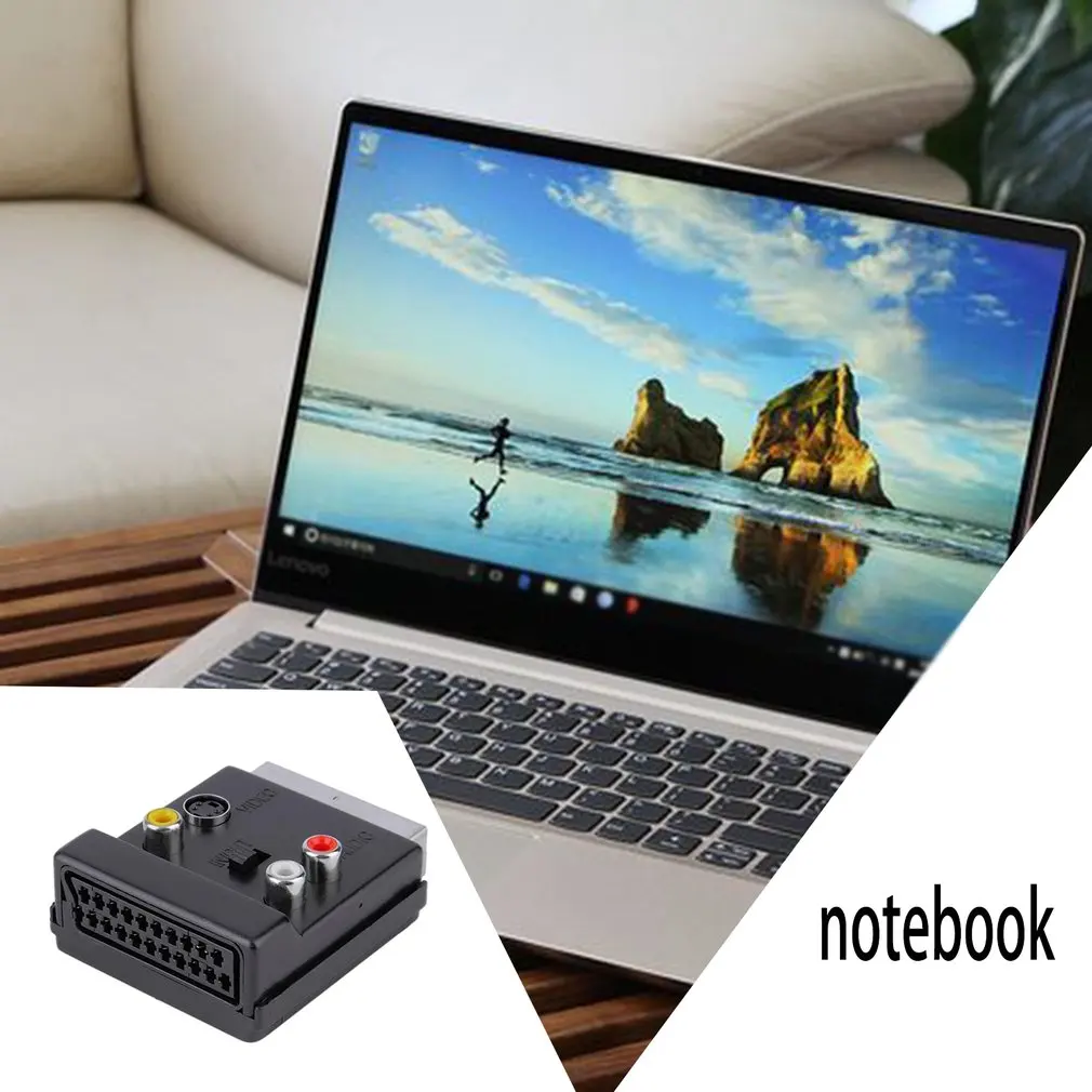 

SCART to 3 RCA S-Video Audio Video Adapter Cable Connector Plug SCART to 3RCA Jack S Video AV TV Converter