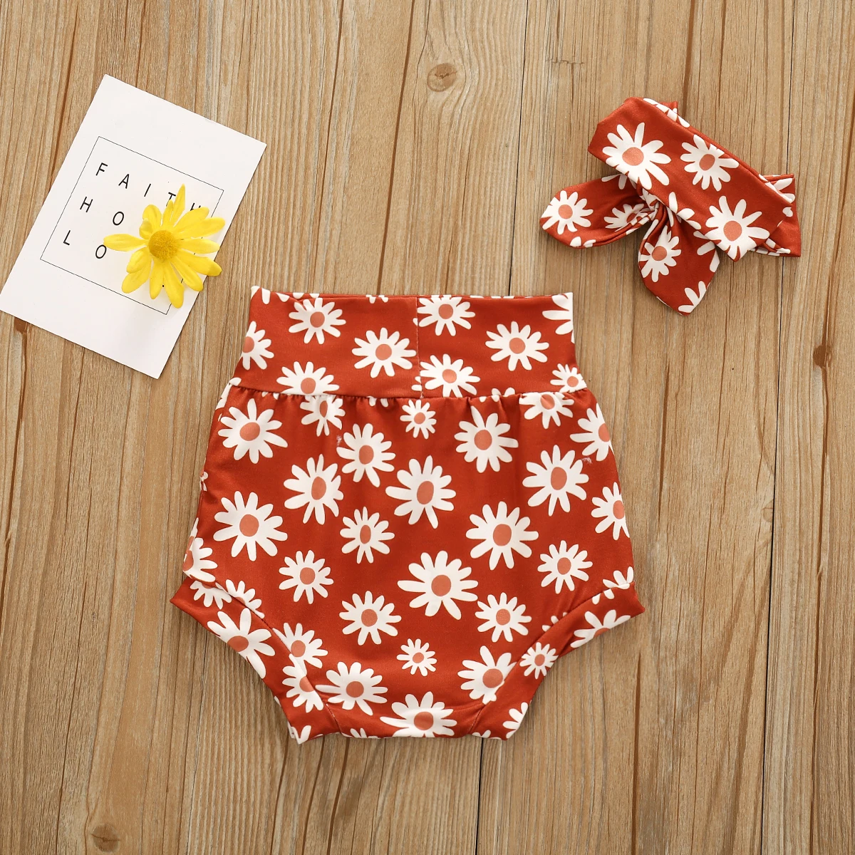 Шорты с завышенной талией и повязкой на голову для маленьких мальчиков девочек