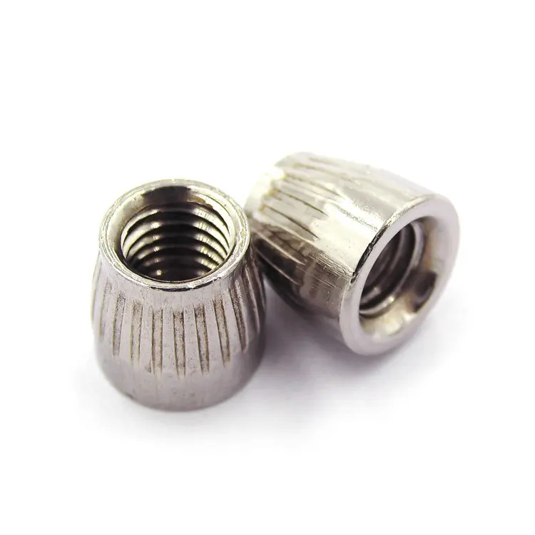 304 нержавеющая сталь накатанная круглая гайка ручной винт коническая обратные