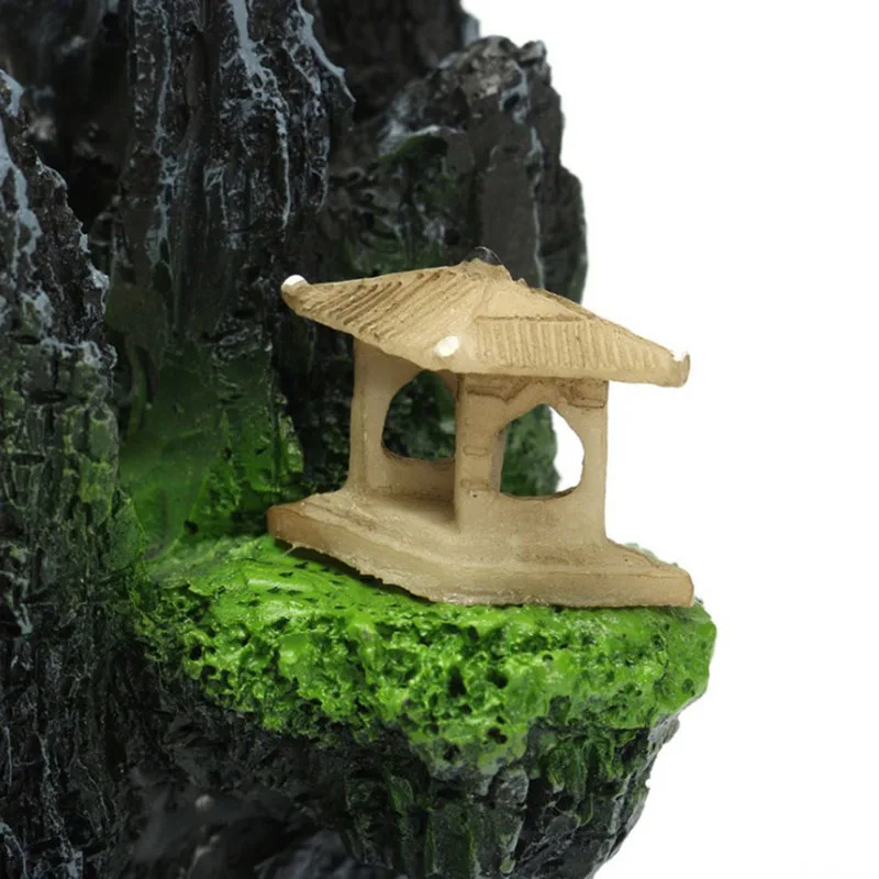

Aquarium Rockery Mountain View Rock Cave Stone Tree Fish Tank Ornament Decoration aquarium accessories