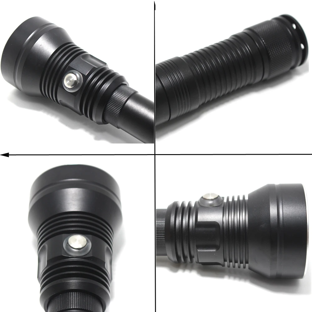 Barato Linterna De Buceo XHP70.2 De 8000 Lúmenes, Resistente Al Agua Hasta 100M, Lámpara De Buceo Para Acampar, Luz Para Buceo IPX8