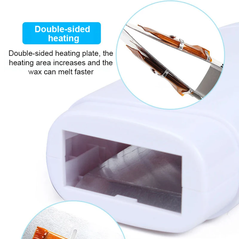 

Professional Single Handheld Depilatory Wax Hair Removal Machine with EU/US Plug Portable Epilator Roll On Depilatory Heater