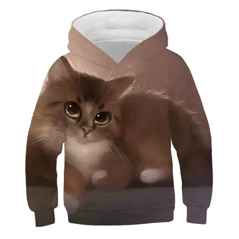 

Fashion Cat BabyGirls Sweatshirts Children Polyester Short Sweatshirts LetterPrinted Hoodies Kids Clothes LongSleeve Sweatshirts