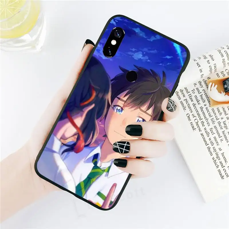 

Your Name Phone Case black For Xiaomi Redmi mi note 7 8t 9 9t 9s 8 10 10t 11 pro lite K20 max 3