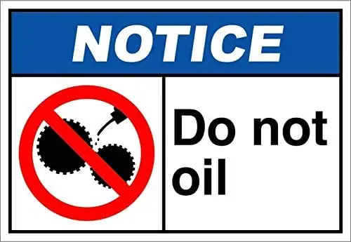 

LZATPD SLALL Unique Do Not Oil Notice Retro Street Sign Household Metal Tin Sign Bar Cafe Car Motorcycle Garage Deco