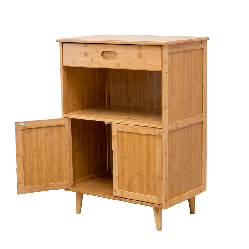 Шкафчики для сервантов Современные Простые бамбуковые шкафчики с высокими