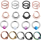 Кольцо для пирсинга сосков для женщин и мужчин, украшение из нержавеющей стали, ювелирное изделие, 1 шт.