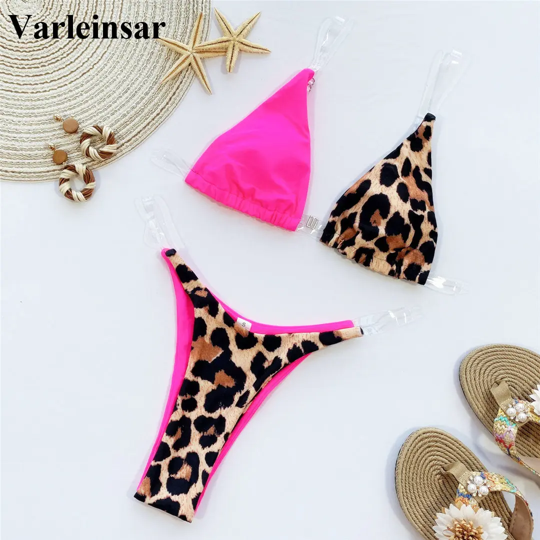 Новые пикантные леопардовые бикини 2020 Для женщин Плавание одежда женский
