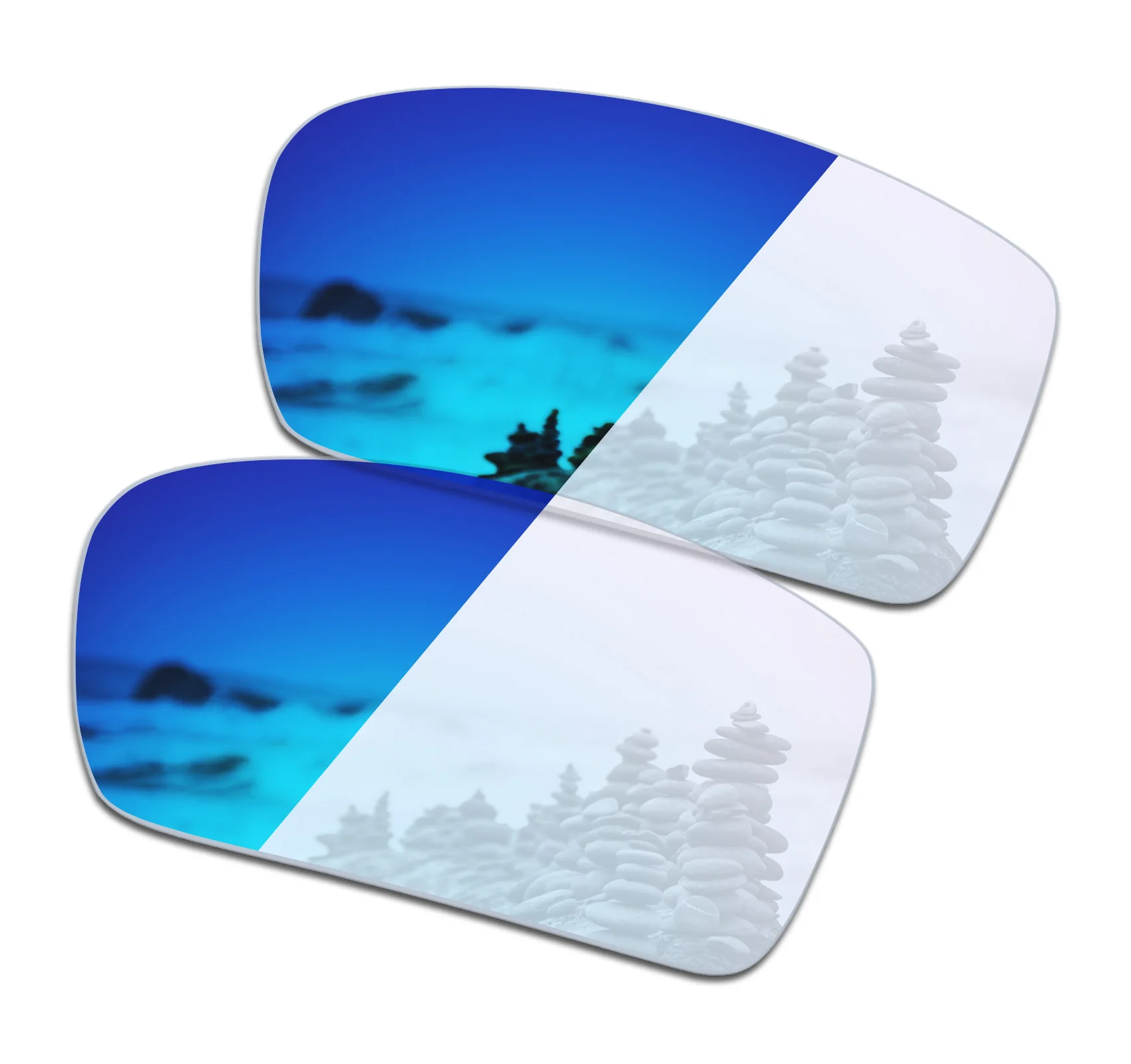 

SmartVLT Sunglasses Replacement Lenses for Oakley Crankshaft - Eclipse Blue Photochromic