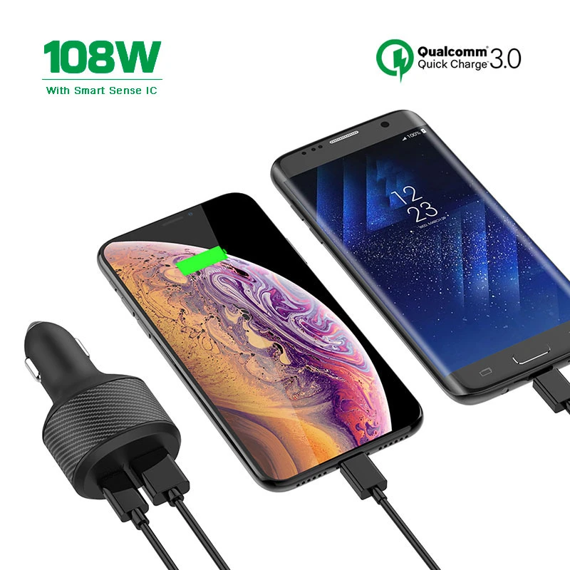 Фото 108 Вт USB PD QC3.0 автомобильный адаптер для быстрой зарядки для MacBook Air iPhone 13 Pro Max 12 SAMSUNG XIAOMI Dell HP Nintendo переключатель для ноутбука №3