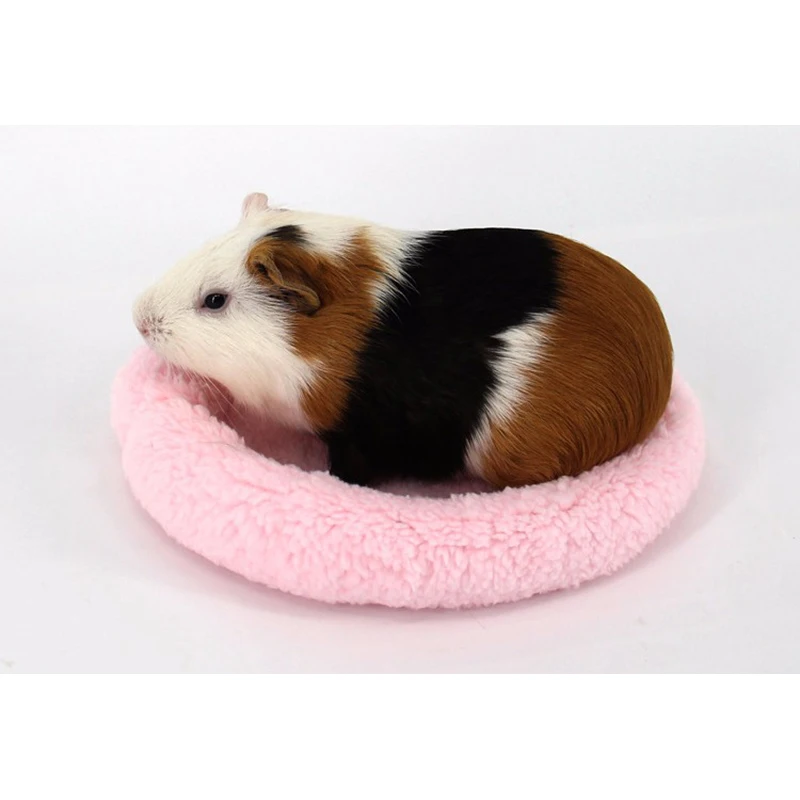 New Cute Circular Soft Fleece Pet Guinea Pig Winter Warm Animal Mat Sleeping Bed |