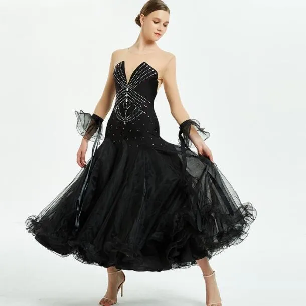 Новый бальный танец соревнование платье бальное для вальса платья Стандартный