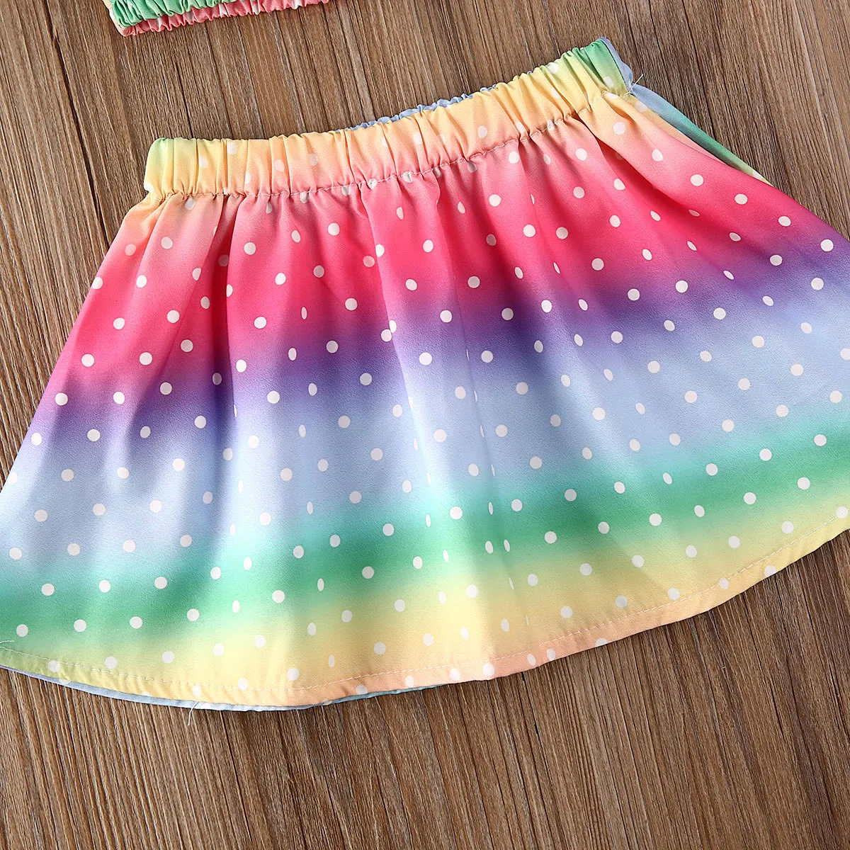 Летняя одежда для малышей Одежда из 3 предметов маленьких девочек с рисунком