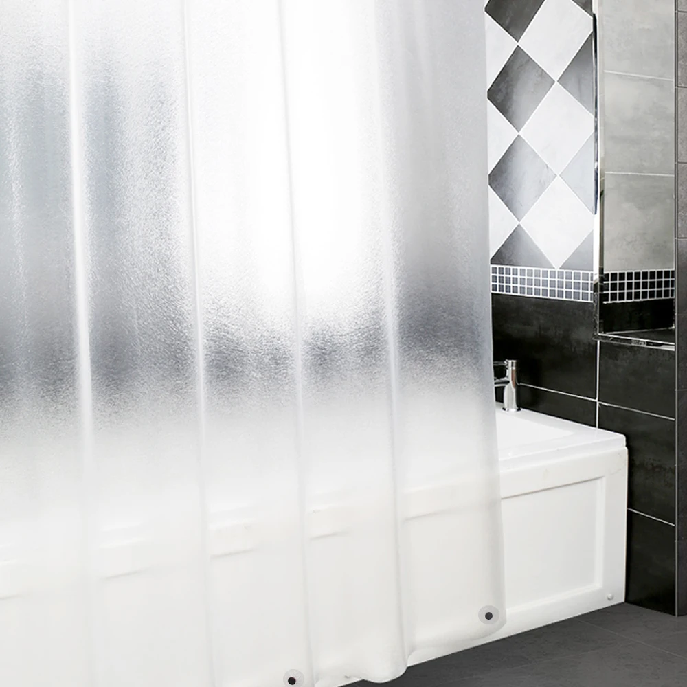 Экологичная полупрозрачная занавеска для душа Efor водостойкая пластиковая ванны