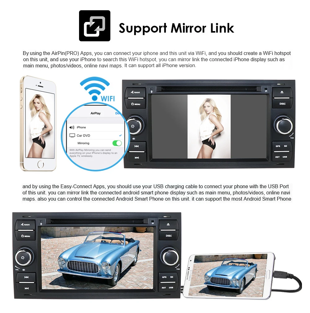 64G OctaCore Android9.0 автомобильный аудио gps для FORD FOCUS C-MAX автомобильный dvd-плеер Автомобильный мультимедийный стерео головное устройство 1024*600 4G ram CD