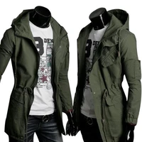 dimi mens military fashion casual jacket warm winter coat slim outwear overcoat new solid color leisure fashion trend