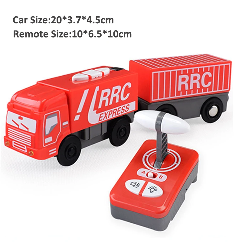 

Wooden Tracks Magnetic Rail Car Toys for Children Electric RC Cars with Light and Sound Magnetic Train Toys for Children Gift