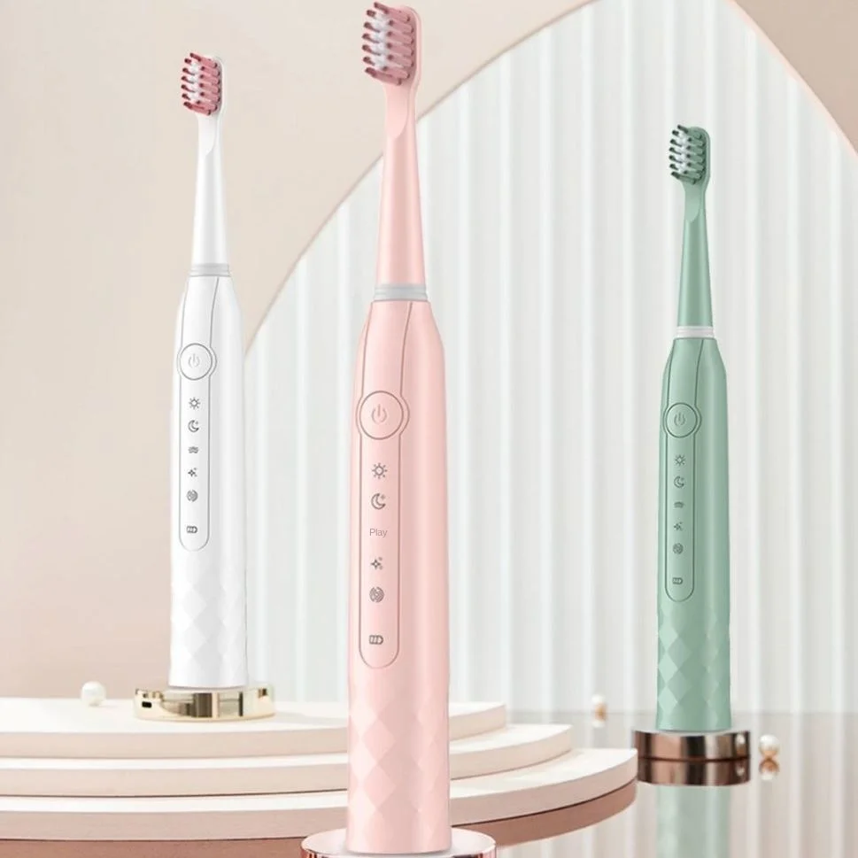 

35000time/min Ultrasonic Washable Electronic Whitening Waterproof Teeth Brush Powerful Electric Toothbrush Rechargeable home