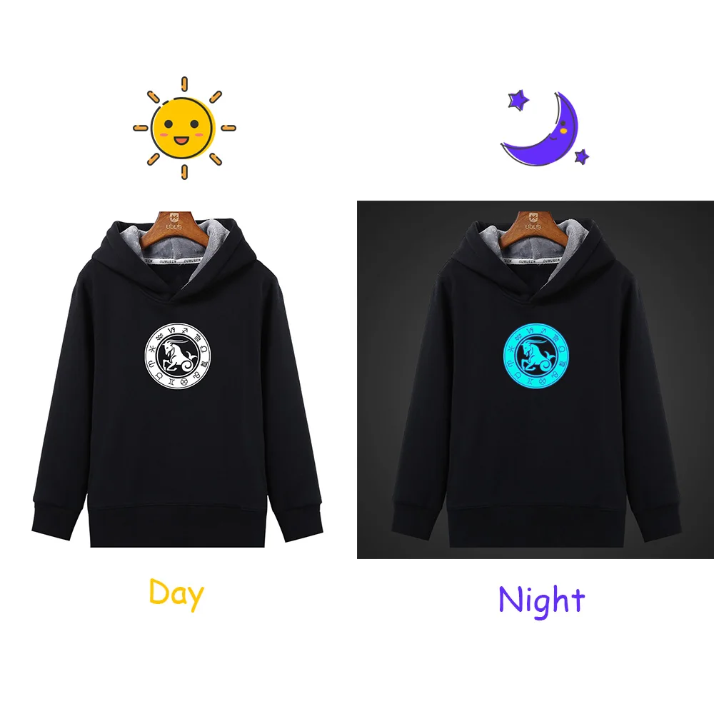 Двенадцать созвездий Овен флуоресцентные светящиеся мужские толстовки с