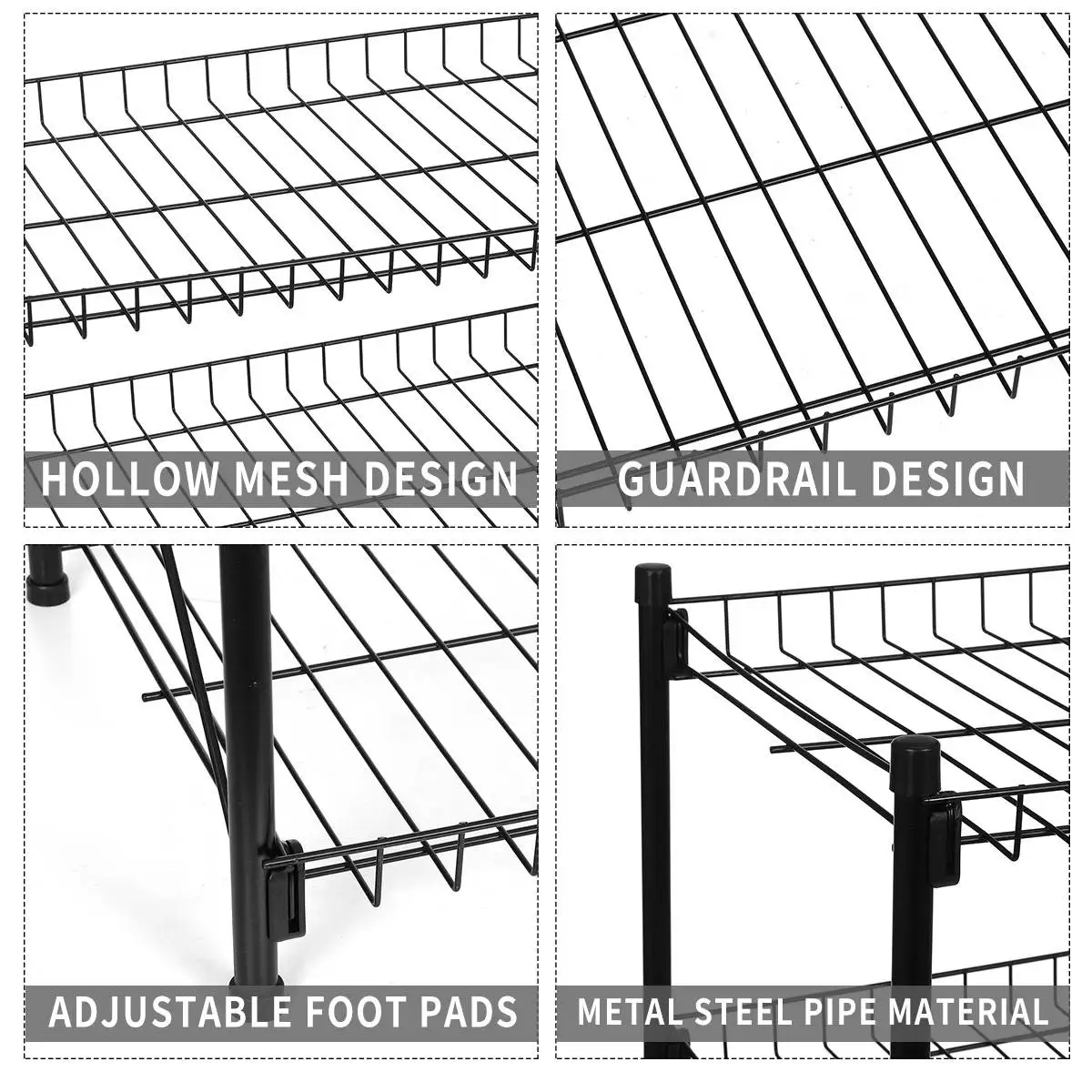 

3/4 Tier Slim Storage Cart Mobile Shelving Unit Organizer Slide Out Storage Rolling Utility Cart Rack for Kitchen Bathroom