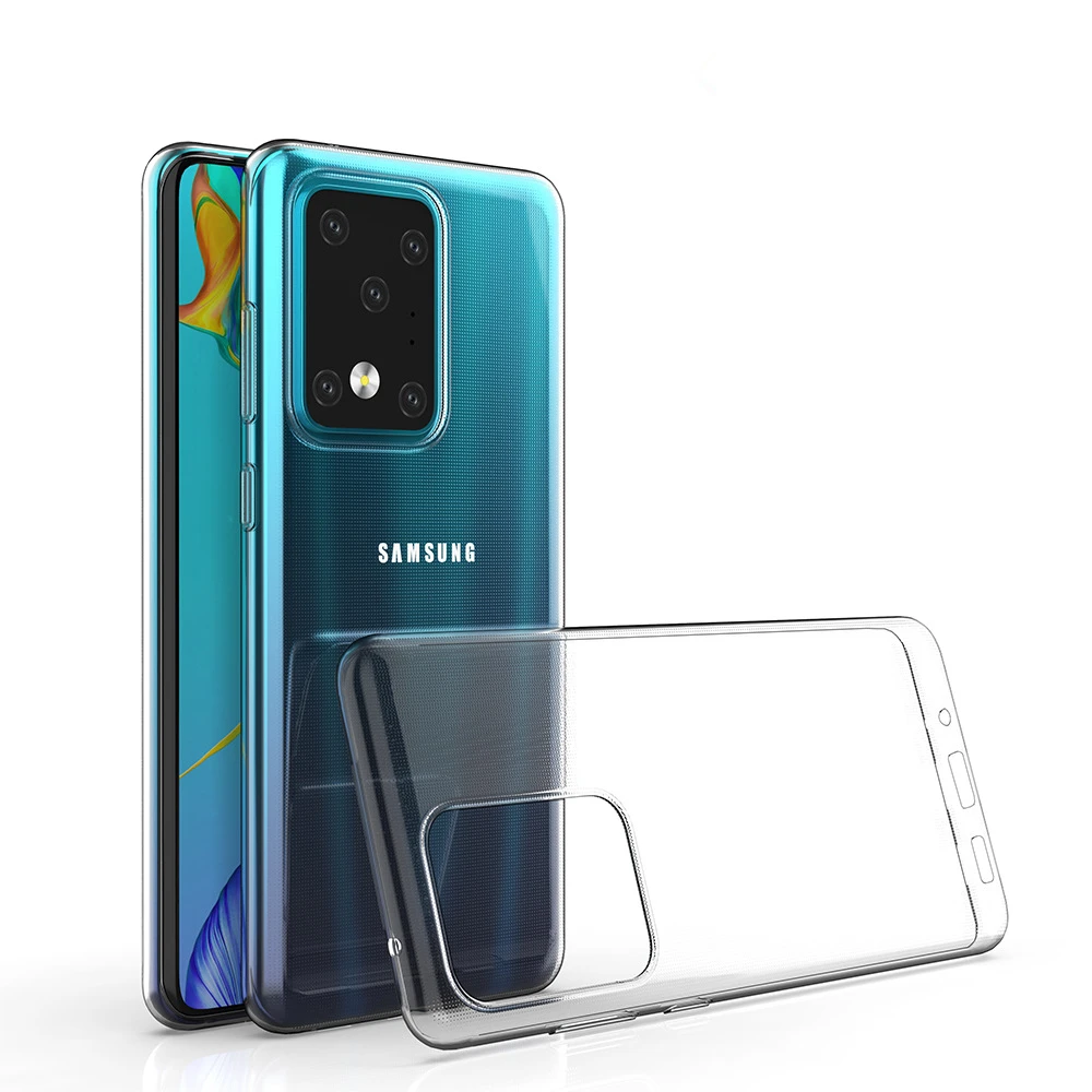 Гибкий прозрачный чехол для телефона из ТПУ с принтом сумка samsung Galaxy S20 ультра S8 S9