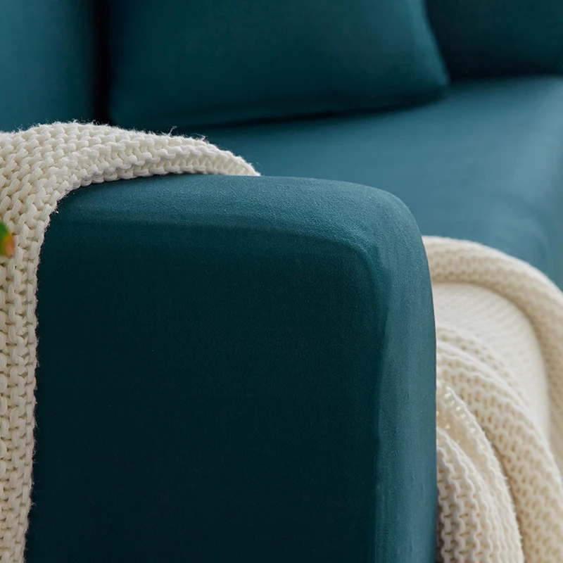 New Product Elastic Solid color Sofa Tight Bag All-Inclusive Set Towels Single / Two/ Three Four-Seat | Дом и сад