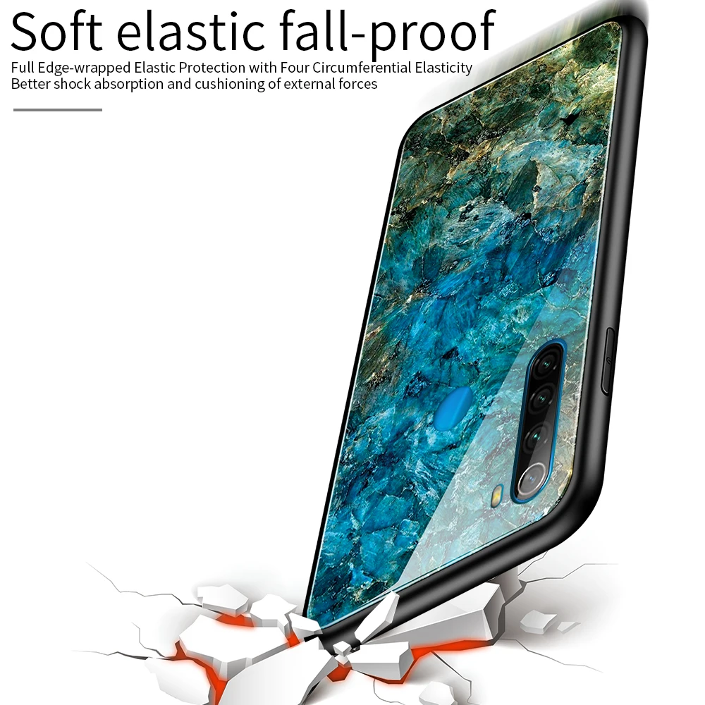 Градиентный чехол для телефона Xiaomi Redmi Note 8 7 Pro Mi8 Mi 9 из закаленного стекла Mi9 Se 10 8T