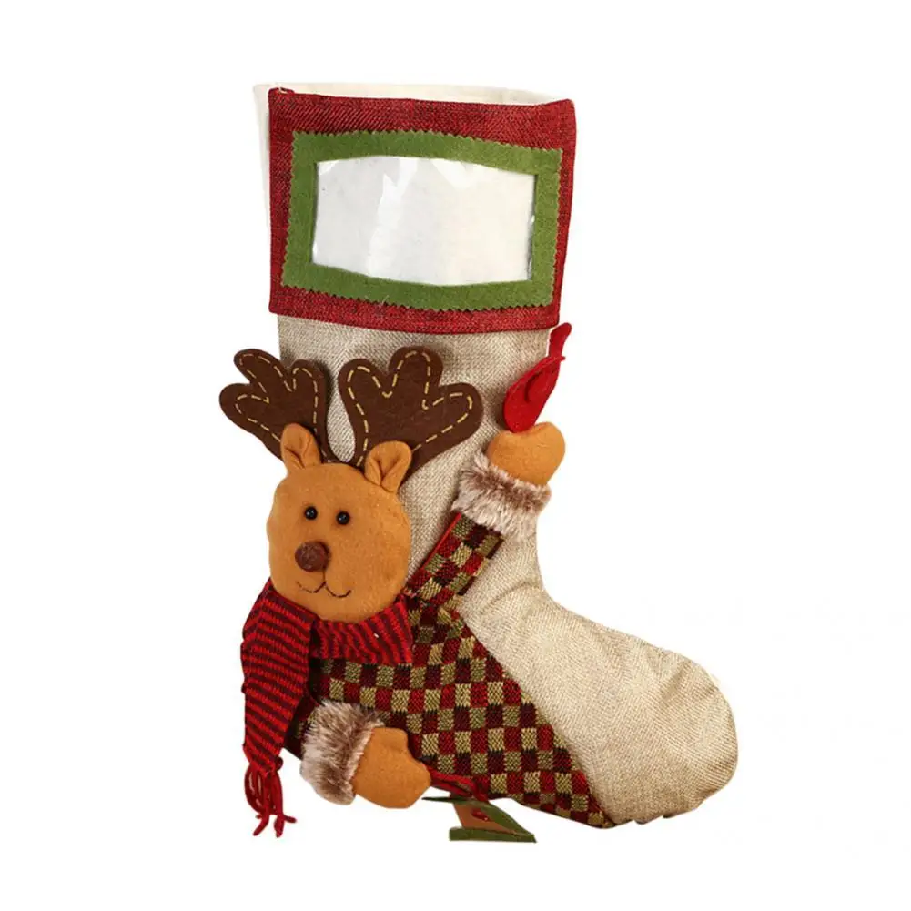 

Изысканный домик в виде снеговика, Рождественский Подарочный пакет, медведь, Рождественская сумка для конфет, новогодняя Новогодняя для ро...