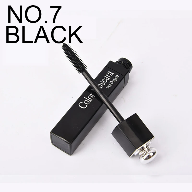 mascara-black ICYCHEER цветная Водостойкая тушь для ресниц быстросохнущая завивка ресниц с эффектом нарощенных ресниц Синий Коричневый Красный Фиолетовый Черный Тушь для ресниц - Цвет: mascara-black