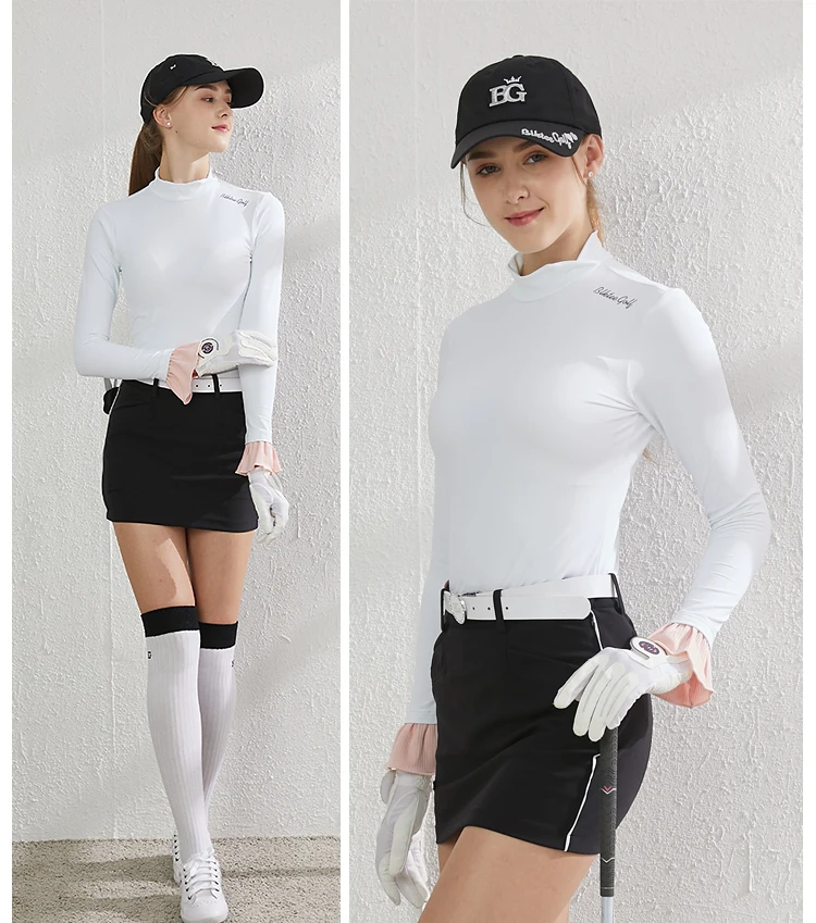 Blktee женская спортивная рубашка для гольфа BG19059 женская рубашка для гольфа осенняя одежда для гольфа