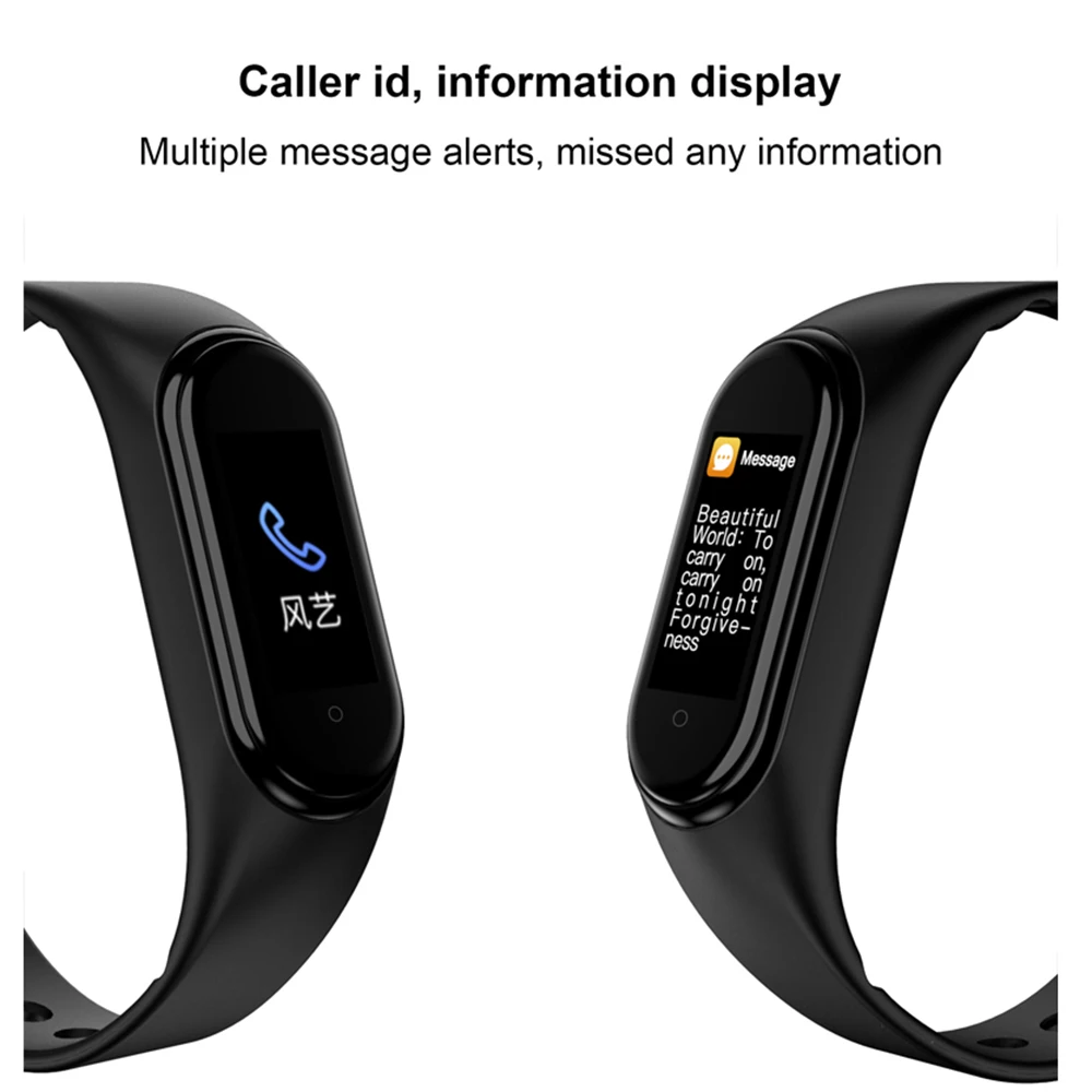 M4 тонкие Смарт-часы для женщин мужчин и детей IPHONE Android фитнес-трекер браслет 0 96 "