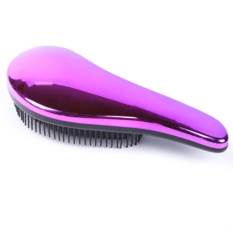 Big size Deep pink 1 шт., Антистатическая щетка для волос, расческа, инструменты для укладки, душ, электропластина, распутывание, массажные расчески для салона, для укладки волос, для женщин и девочек - Цвет: Big size Deep pink