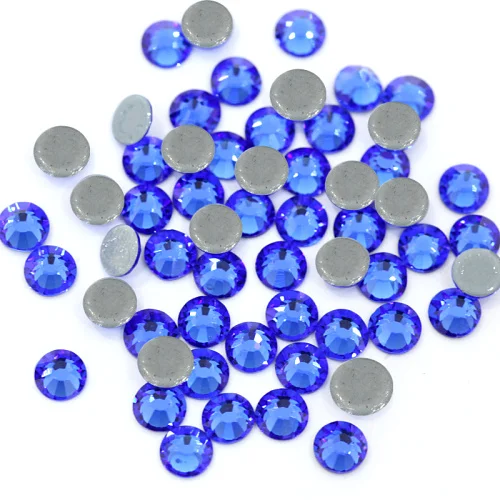 Sapphire AAAAA лучшее качество стразы исправление стразы Красочные железные стразы на стекло стразы горячей фиксации стразы свадебное платье Y0577 - Цвет: Sapphire