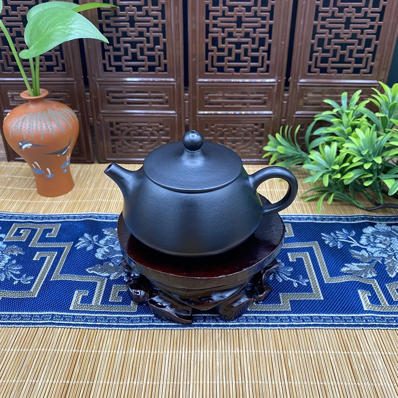 

Yixing Purple Clay Teapot Restored Burning Black Mudstone Scoop Pot Kung Fu Tea Set Teapot Capacity 170ml