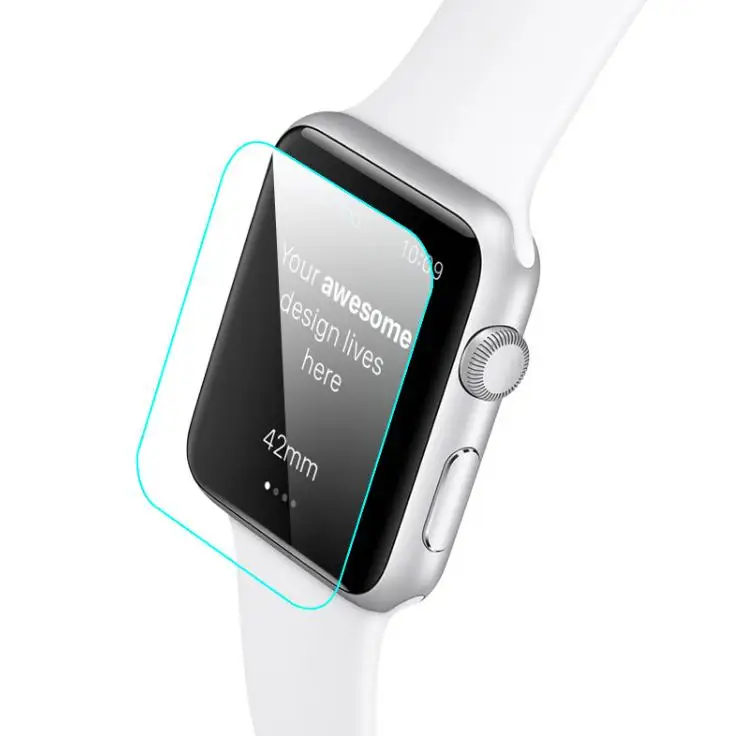 Высокое качество 9H 0 3 мм Премиум чехол для экрана Защитная пленка Apple Watch 38 42 HD
