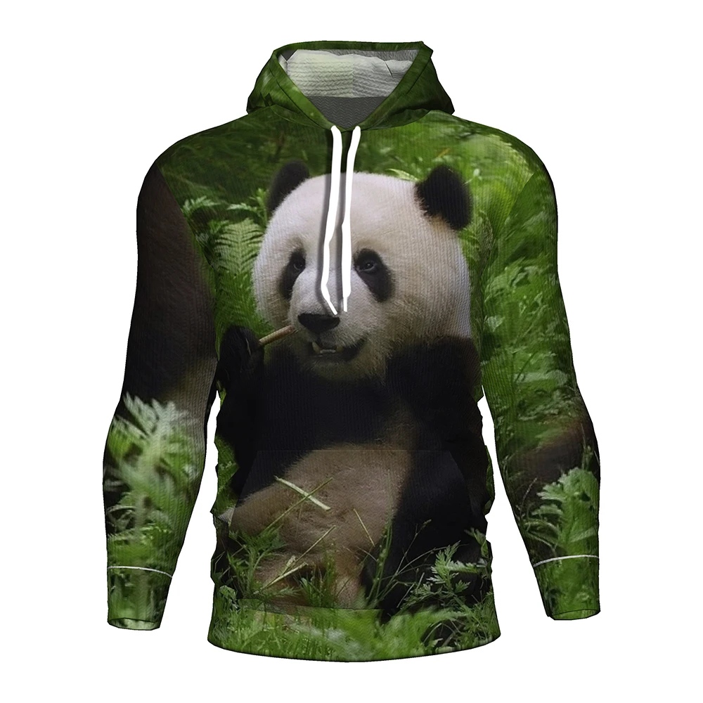 3D с принтом панда капюшоном для взрослых/Детский костюм панды толстовка одежда в