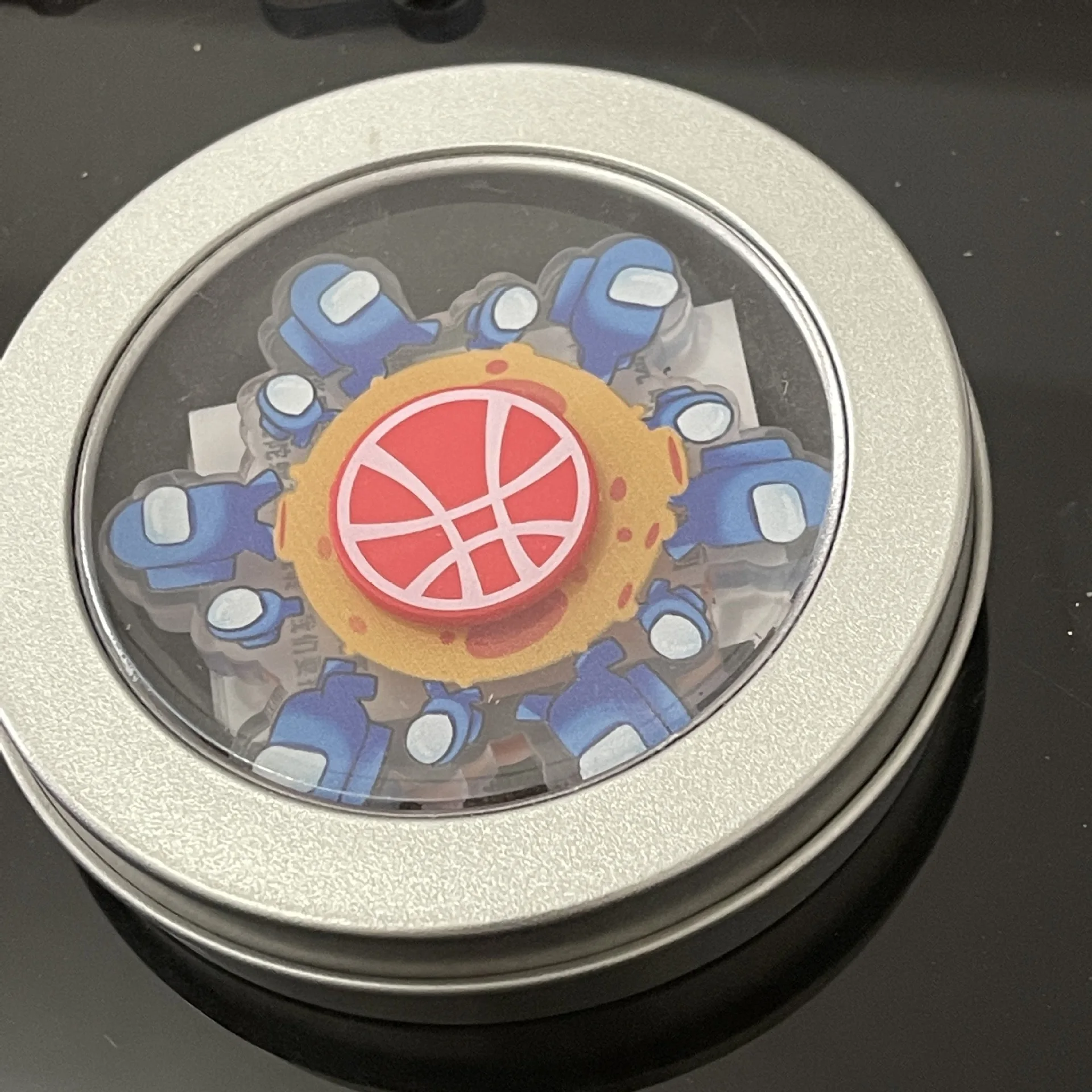 Spinner din&aacute;mico con la punta del dedo para ni&ntilde;os, adolescentes y adultos, Personaje de Anime de dibujos animados, astronauta, Among Us, juguete para regalo-3