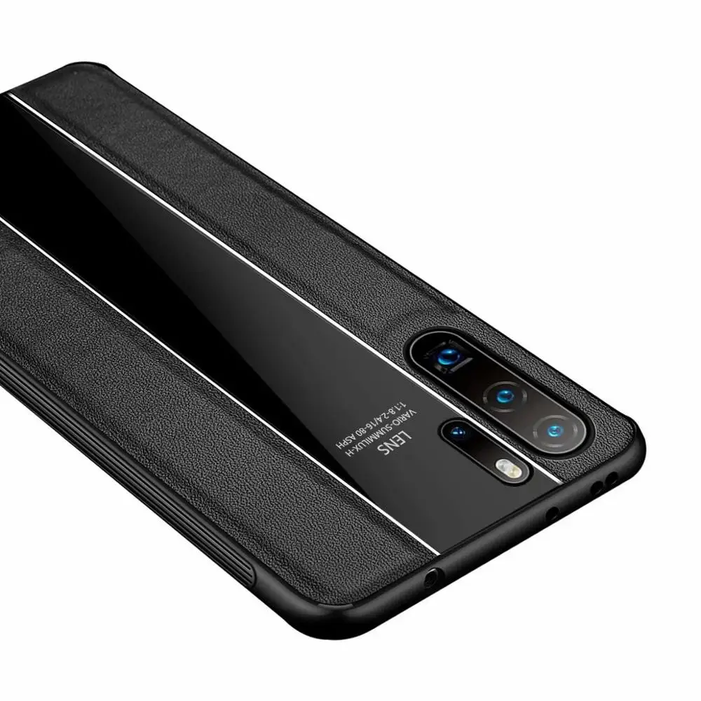 yxayn for huawei p30 p30pro p30lite business fully fit sleek minimalist pure leather phone case free global shipping