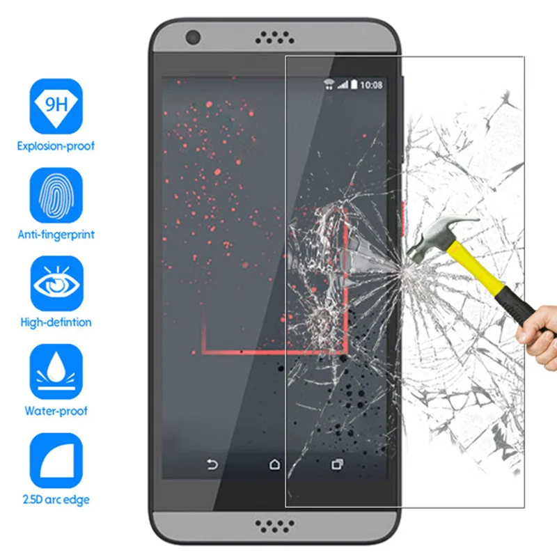 Закаленное стекло для HTC 816 820 825 826 828 830 защитное твердая защита экрана телефона