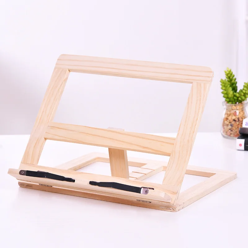 Регулируемый портативный деревянный держатель для книг чтения подставка