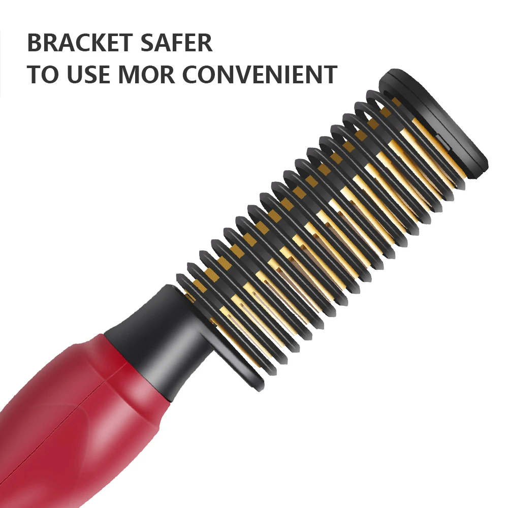 

Fast Heating Hair Straightener Comb Brush Wet Dry Curling Iron Flat Irons Styler Adjustable Temperature Hair Curler Brush