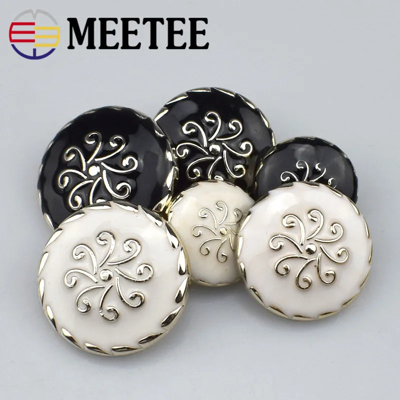 Meetee 20 шт. 18 мм-25 мм полимерные пуговицы высококачественное покрытие пластиковые