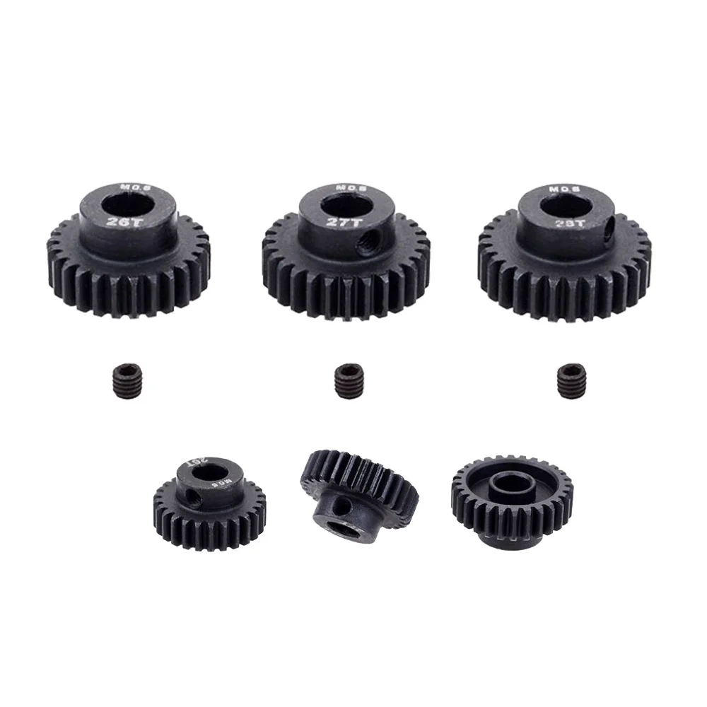 SURPASS HOBBY 3 шт. M0.6 5 0 мм 17T 18T 19T 20T 21T 22T 23T 24T 25T 26T 27T 28T стальной Шестеренчатый двигатель
