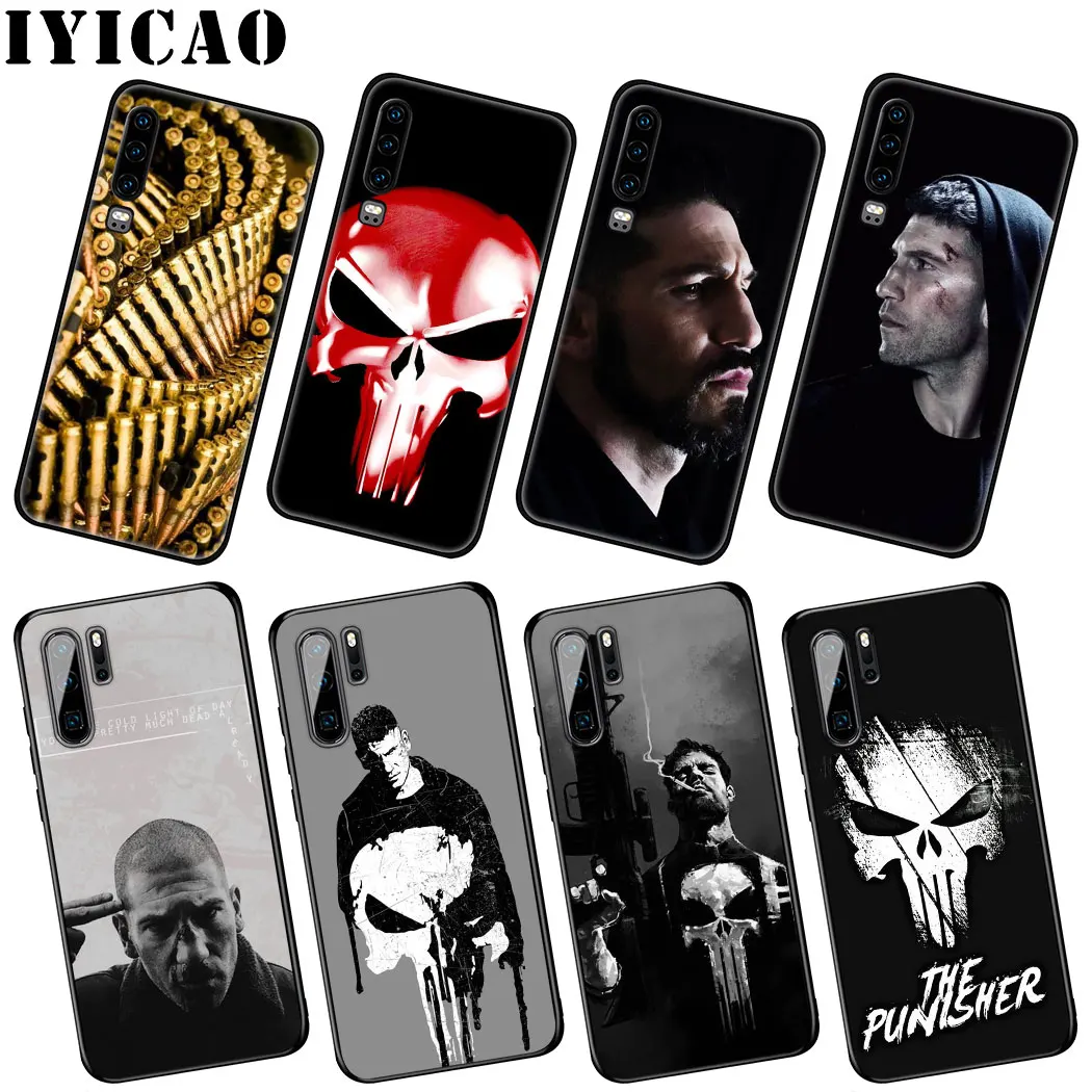 IYICAO The Punisher Frank Castle Soft Silicone Case for Huawei P Smart Z Plus 2019 P30 P20 P10 Lite Pro Phone |