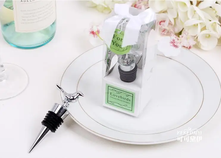 Любовь птица бутылка вина пробка в подарочной коробке Свадебная вечеринка