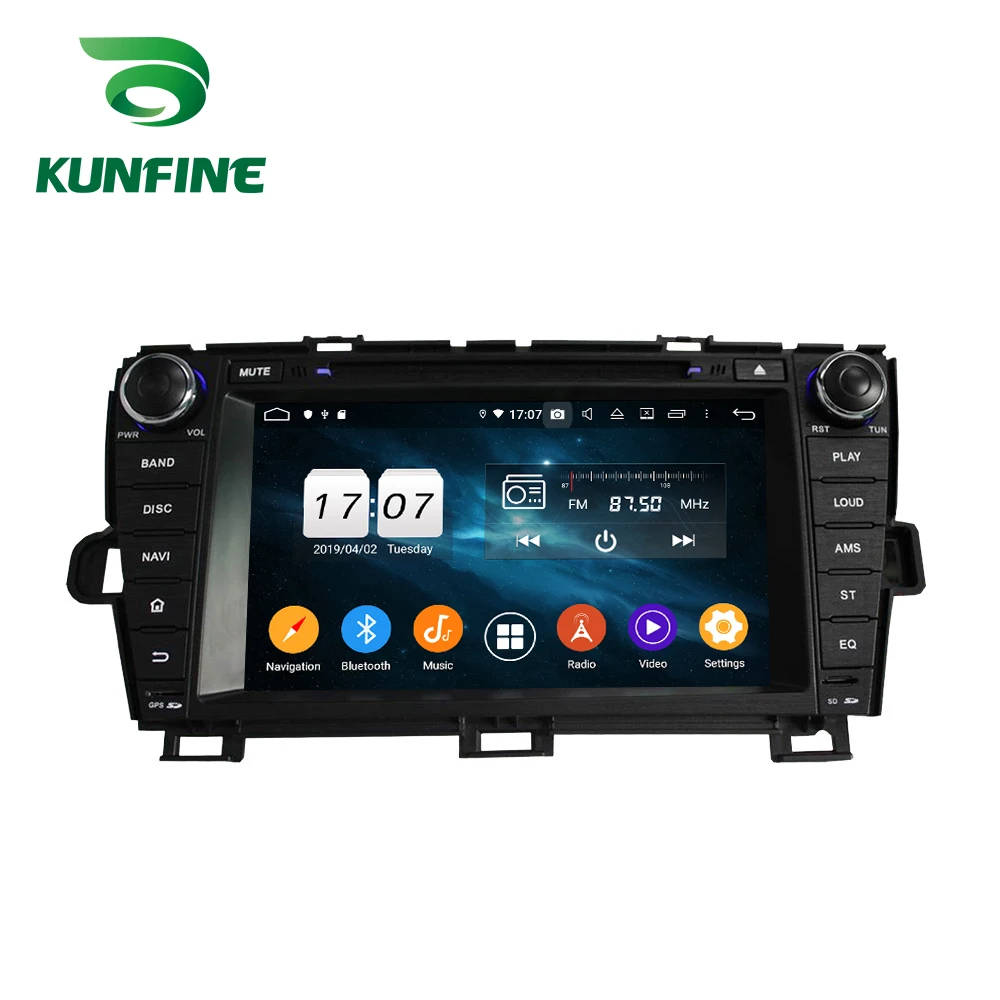 Android 9,0 Восьмиядерный 4 Гб ОЗУ 64 Гб ПЗУ автомобильный DVD gps мультимедийный плеер стерео для Toyota PRIUS 2009- левое радио wifi