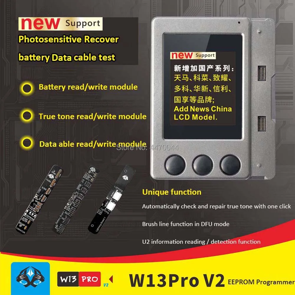 Новый программатор чипов W13 Pro V2 11Pro max XR XSMax инструмент для ремонта iPhone|Наборы