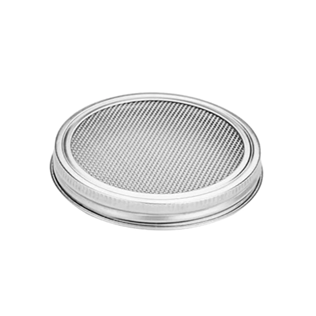 

Stainless Steel Mason Jar Screen Sprouting Filter Lid Seed Set